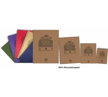 SA-RBA4R 100% Recycled paper ring book A5 / A6 / A7